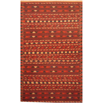 Afghan Hand-woven Wool Kilim (3'10 x 6'3)