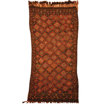 Morrocan Hand-woven Wool Kilim (3' x 5'7)
