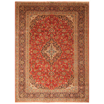 Persian Hand-knotted Kashan Wool Rug (8'2 x 11')