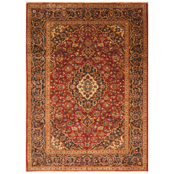 Persian Hand-knotted Kashan Wool Rug (8'2 x 11')