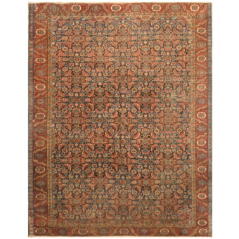 Persian Hand-knotted Antique 1920's Heriz Wool Rug (9'8 x 12'2)