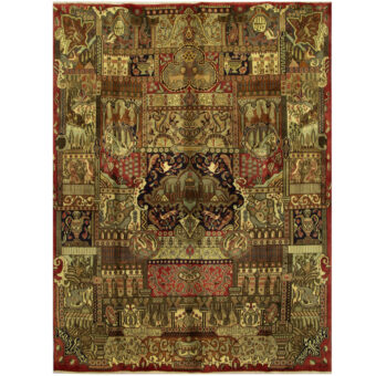 Persian Hand-knotted Kashmar Wool Rug (9'7 x 12'8)
