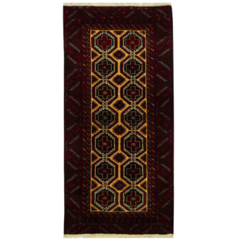 Persian Hand-knotted Tribal Balouchi Wool Runner (3' x 6'5)
