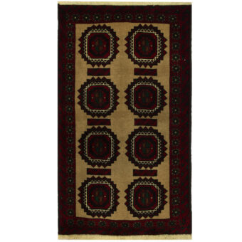 Persian Hand-knotted Tribal Balouchi Wool Rug (3'2 x 5'4)