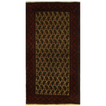 Persian Hand-knotted Tribal Balouchi Wool Runner (3'3 x 6')