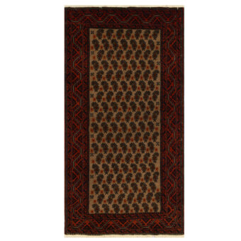 Persian Hand-knotted Tribal Balouchi Wool Runner (3'3 x 6'4)