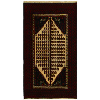 Persian Hand-knotted Tribal Balouchi Wool Rug (3'6 x 6'3)