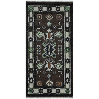 Indo Hand-knotted Tribal Kazak Wool Rug (2' x 4')