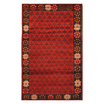 Afghan Hand-knotted Tribal Balouchi Wool Rug (2'10 x 4'4)