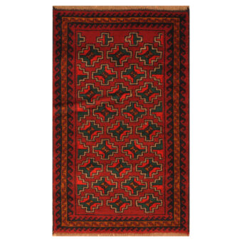 Afghan Hand-knotted Tribal Balouchi Wool Rug (2'11 x 4'8)