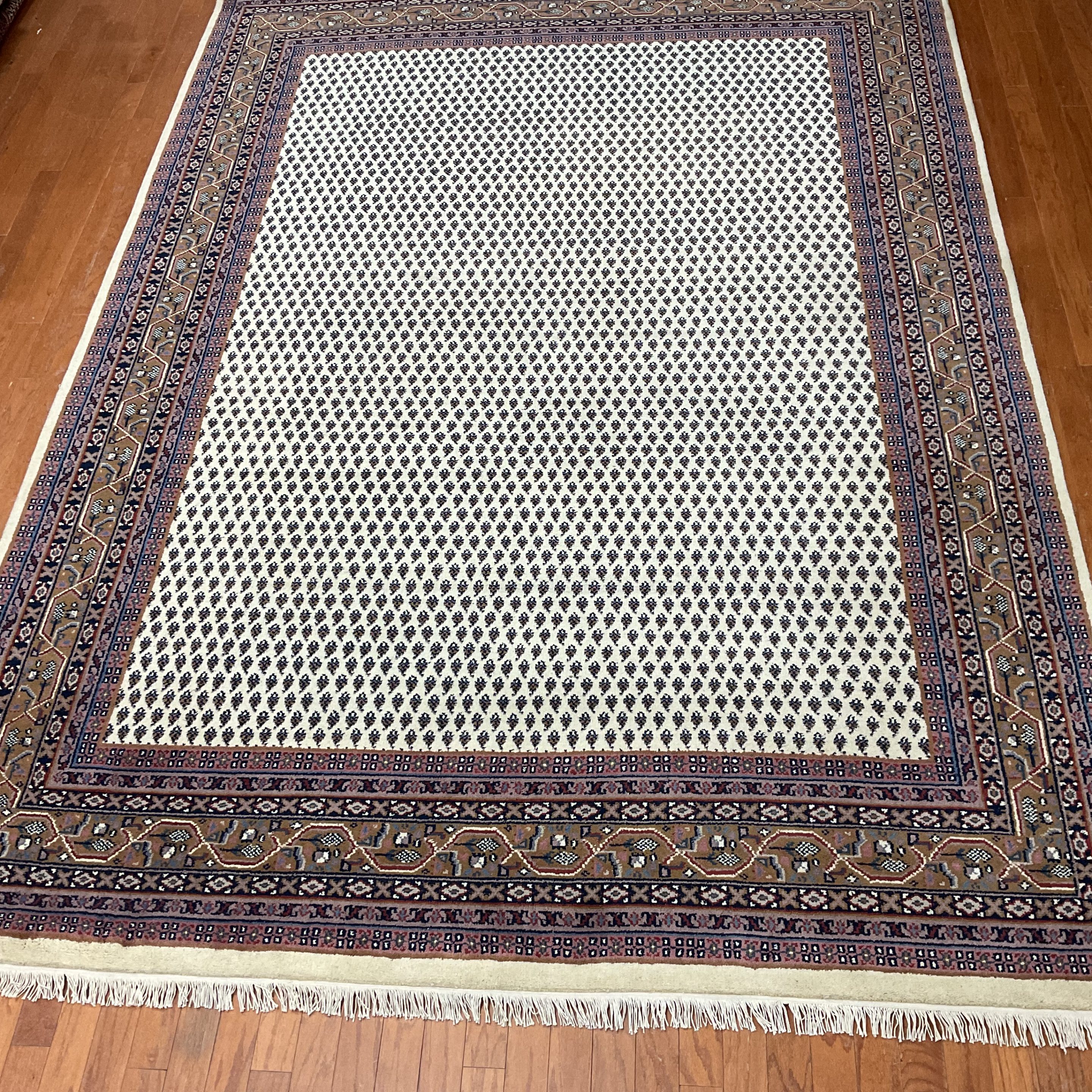 Indo Hand-knotted Mir Wool Rug (8'6 x 11'6) - Image 2