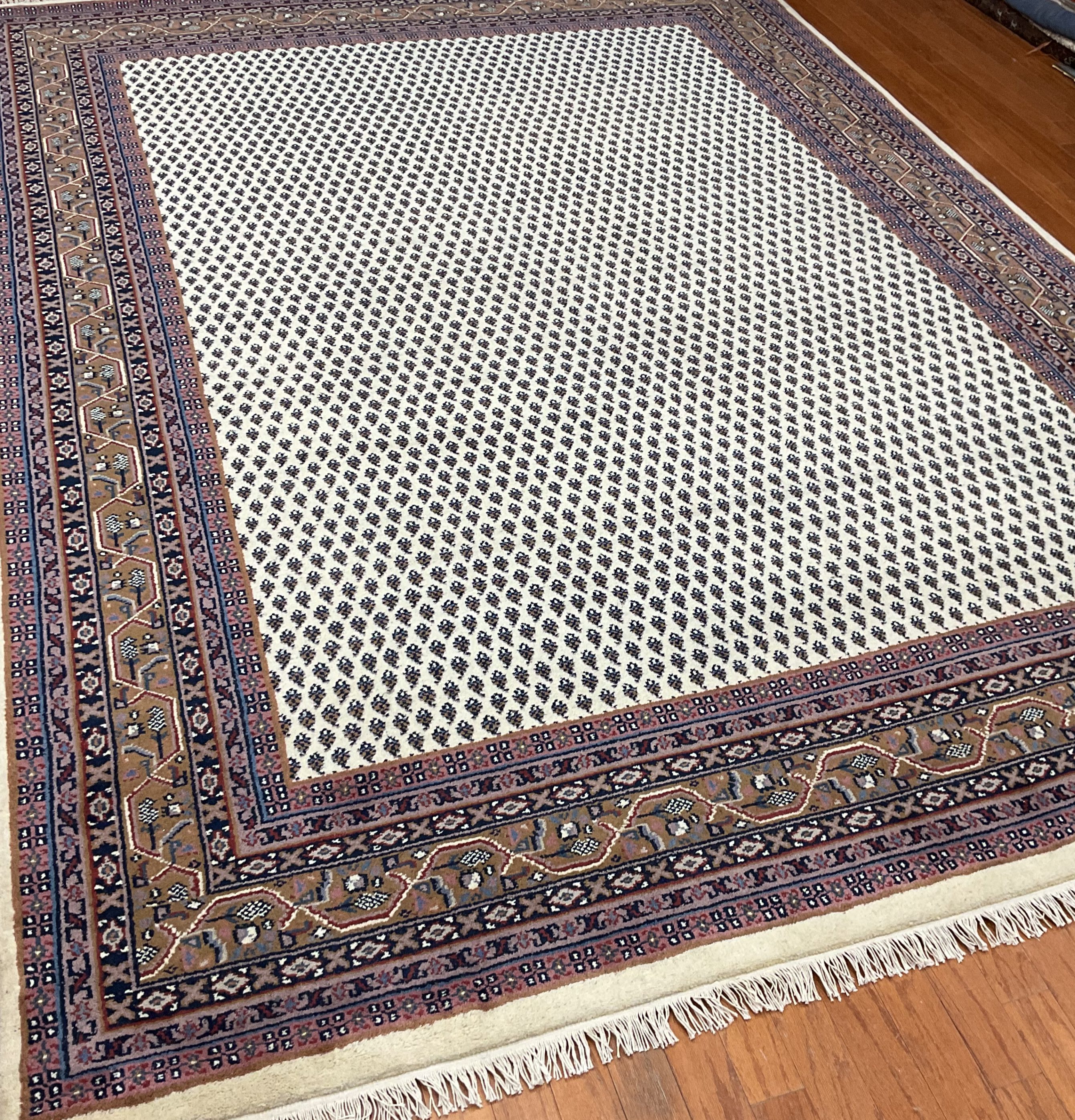 Indo Hand-knotted Mir Wool Rug (8'6 x 11'6) - Image 3