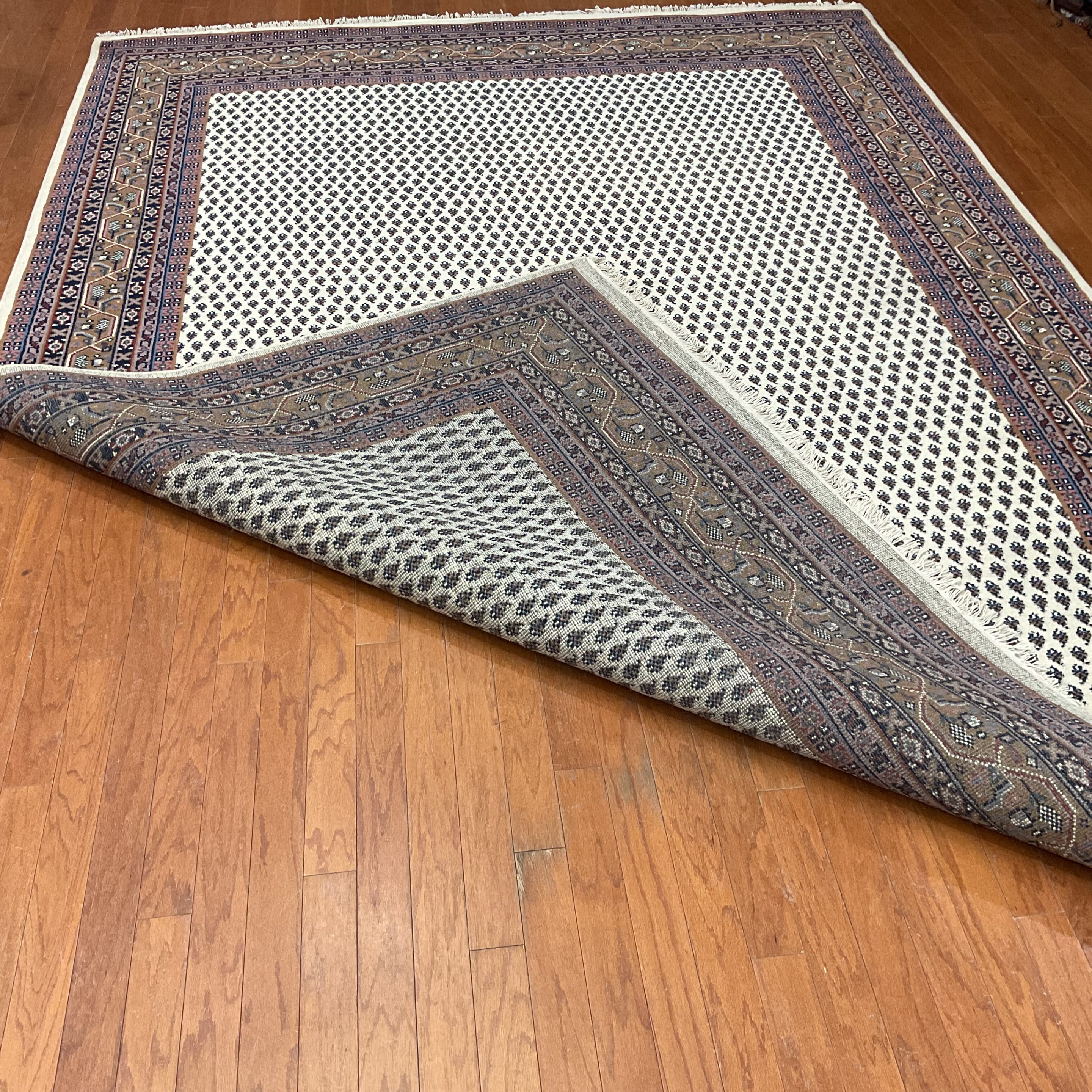 Indo Hand-knotted Mir Wool Rug (8'6 x 11'6) - Image 4