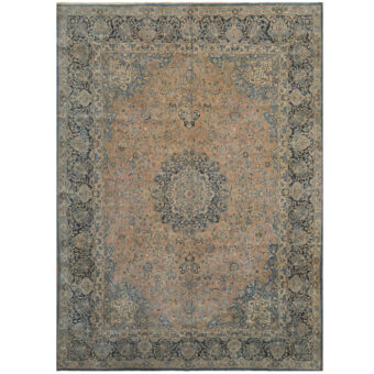Persian Hand-knotted Antique 1920's Kashan Wool Rug (9'8 x 13'8)