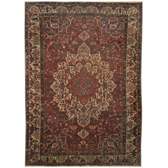Persian Hand-knotted Antique 1920's Bakhtiari Wool Rug (10'9 x 16')