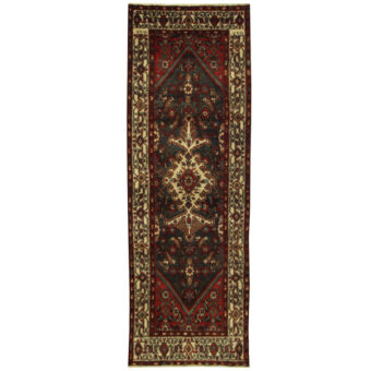 Persian Hand-knotted Hamadan Wool Runner (3'3 x 9'11)