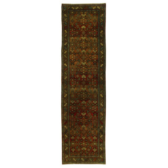Persian Hand-knotted Tribal Hamadan Wool Runner (3'8 x 13'8)
