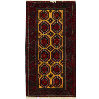 Persian Hand-knotted Tribal Balouchi Wool Runner (3'3 x 6'2)