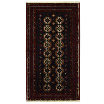 Persian Hand-knotted Tribal Balouchi Wool Runner (3'4 x 6'3)