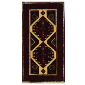 Persian Hand-knotted Tribal Balouchi Wool Runner (3' x 5'9)