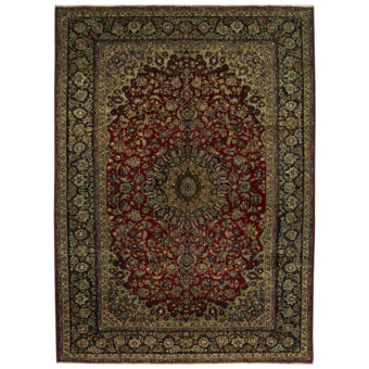 Persian Hand-knotted Isfahan Wool Rug (9'10 x 13'7)