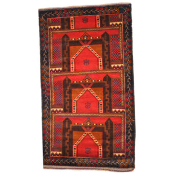 Afghan Hand-knotted Balouchi Wool Rug (2'7 x 4'6)