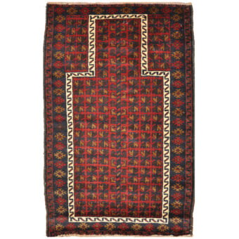 Afghan Hand-knotted Balouchi Wool Rug (2'9 x 4'3)