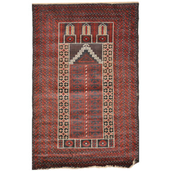 Afghan Hand-knotted Balouchi Wool Rug (2'8 x 4'3)