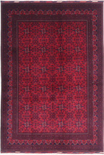 Afghan Hand-knotted Beljik Wool Rug (6'8 x 9'11)