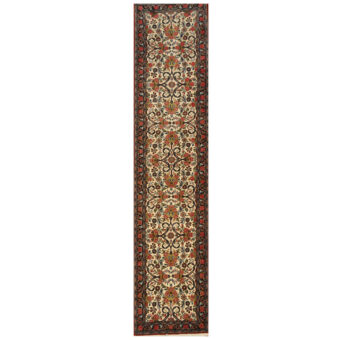 Persian Hand-knotted Sarouk Wool Runner (2'3 x 9'9)