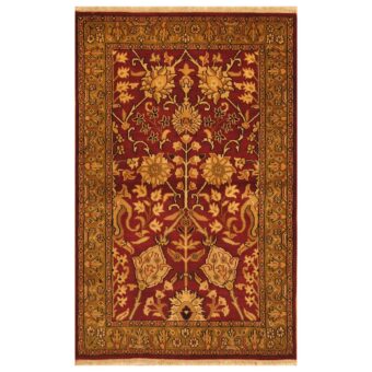 Indo Hand-knotted Mahal Wool Rug (4' x 6'3)