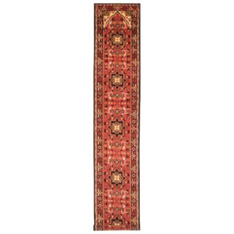 Indo Hand-knotted Heriz Wool Runner (2'6 x 20'4)