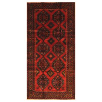 Afghan Hand-knotted Balouchi Wool Rug (4'10 x 9'6)