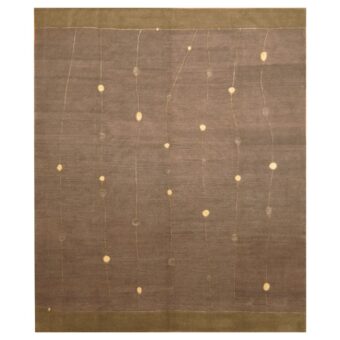 Indo Hand-knotted Tibetan Wool Rug (8' x 9'6)