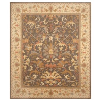 Indo Hand-knotted Tibetan Wool Rug (8' x 9'7)