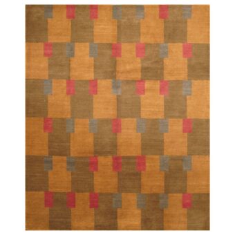 Indo Hand-knotted Tibetan Wool Rug (8'3 x 10')