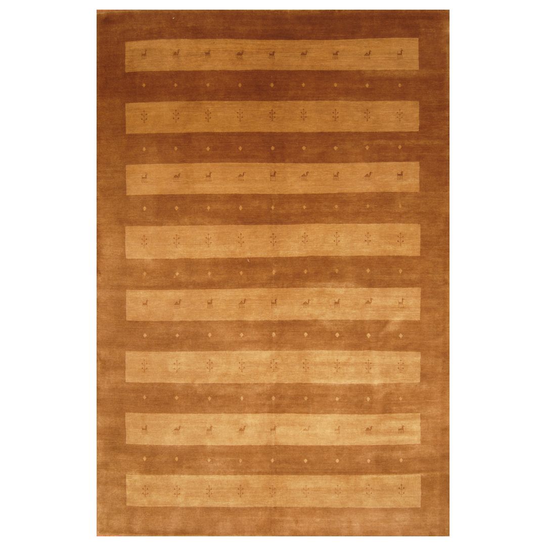 Indo Hand-knotted Gabbeh Wool Rug (6'6 x 9'8)