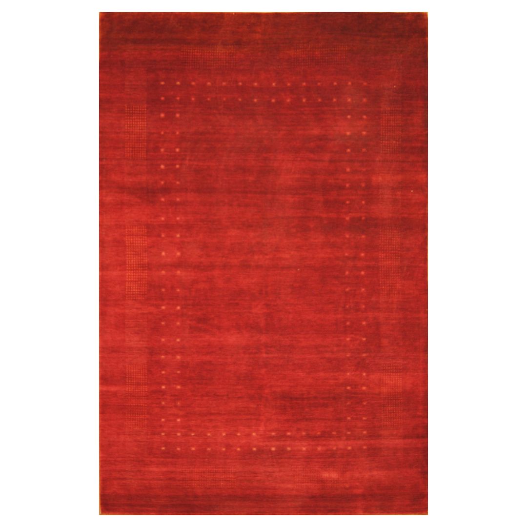 Indo Hand-knotted Gabbeh Wool Rug (6'4 x 10')