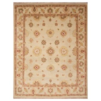 Indo Hand-knotted Vegetable Dye Oushak Wool Rug (8' x 10')