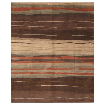 Indo Hand-knotted Tibetan Wool Rug (8' x 10')