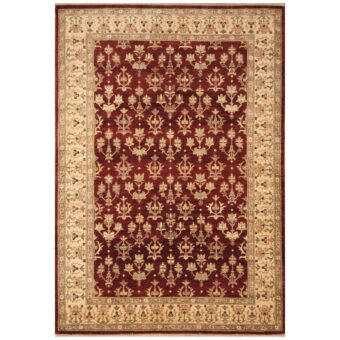 Afghan Hand-knotted Vegetable Dye Oushak Wool Rug (6'2 x 8'8)
