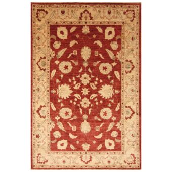 Afghan Hand-knotted Vegetable Dye Oushak Wool Rug (5'9 x 9'1)