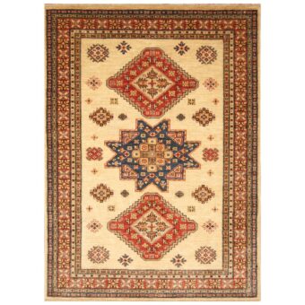 Afghan Hand-knotted Super Kazak Wool Rug (5'9 x 7'8)