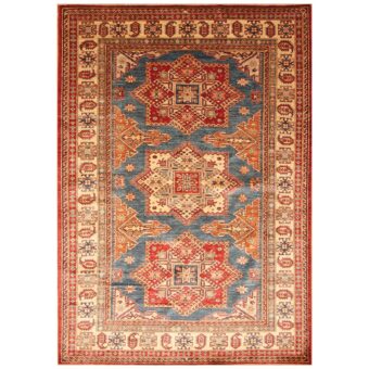 Afghan Hand-knotted Super Kazak Wool Rug (6' x 8'7)