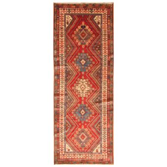 Persian Hand-knotted Malayer Wool Runner (3'8 x 10')