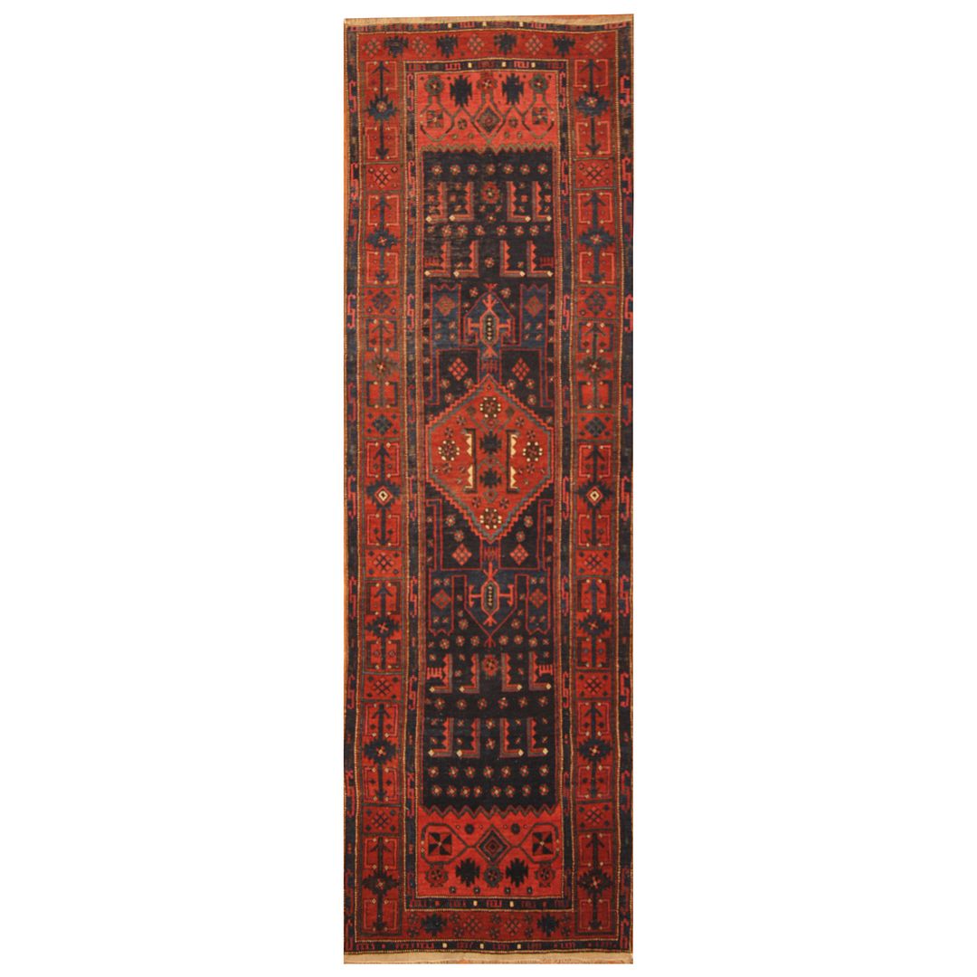 Persian Hand-knotted Bidjar Wool Runner (3'10 x 11'9)