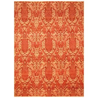 Afghan Hand-knotted Vegetable Dye Ikat Wool Rug (9' x 12')