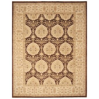 Afghan Hand-knotted Vegetable Dye Khotan Wool Rug (9'1 x 11'6)
