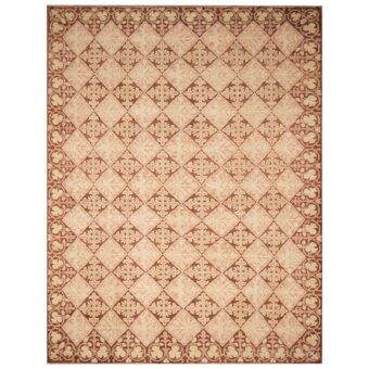 Afghan Hand-knotted Vegetable Dye Khotan Wool Rug (9' x 12')