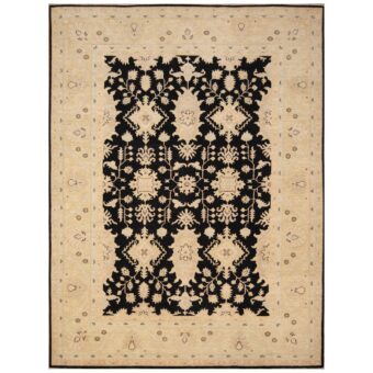 Afghan Hand-knotted Vegetable Dye Oushak Wool Rug (8'10 x 11'9)